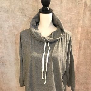 Forever 21 3/4 Sleeve Cowl Neck Sweater, size L